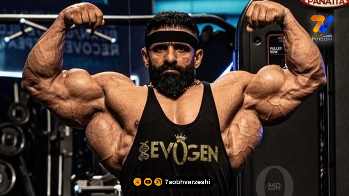 هادی چوپان در تمرینات ویژه با پسر کوچکش؛ رازهای استقامت قهرمان بدنسازی ایران فاش شد!