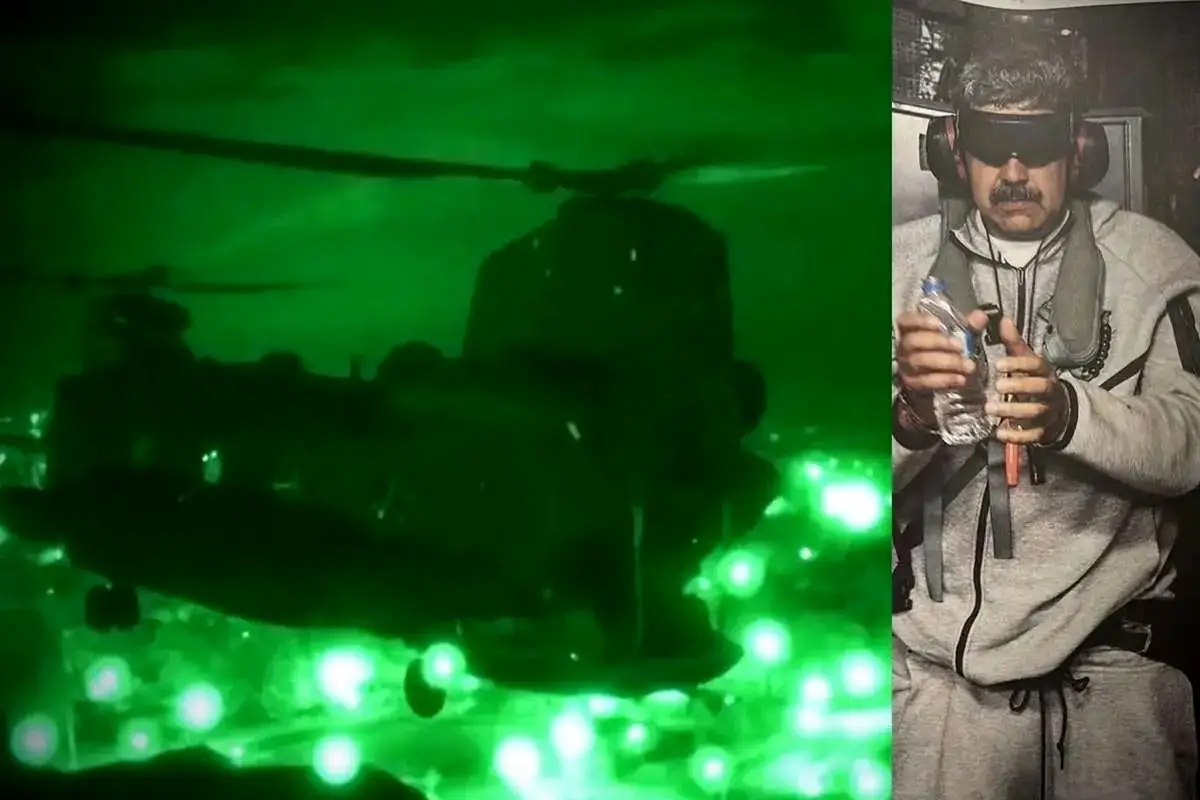 ترامپ در حال تماشای لحظه دستگیری مادورو