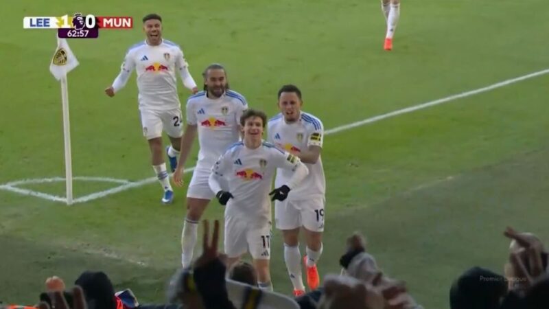 گل اول لیدزیونایتد به منچستریونایتد (برندن آرانسون)
