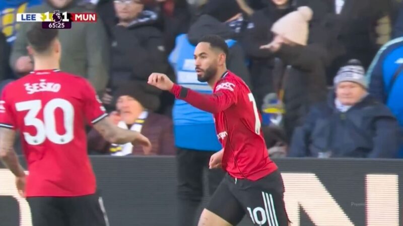 گل اول منچستریونایتد به لیدزیونایتد (ماتیوس کونیا)