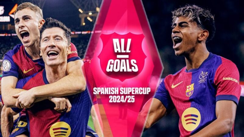 نگاهی جذاب به تمام گل‌های بارسلونا در سوپرکاپ اسپانیا ۲۰۲۴-۲۵؛ شاهکارهای فوتبالی که نباید از دست داد!