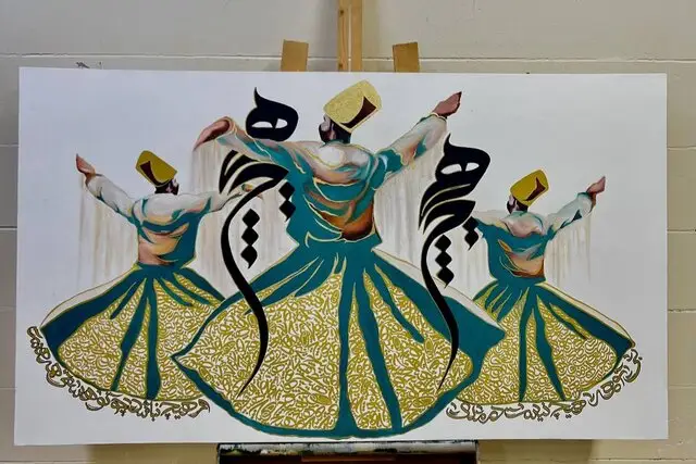 نمایشگاه «رقص خط تو»؛ جایی که خط از واژه آزاد می‌شود