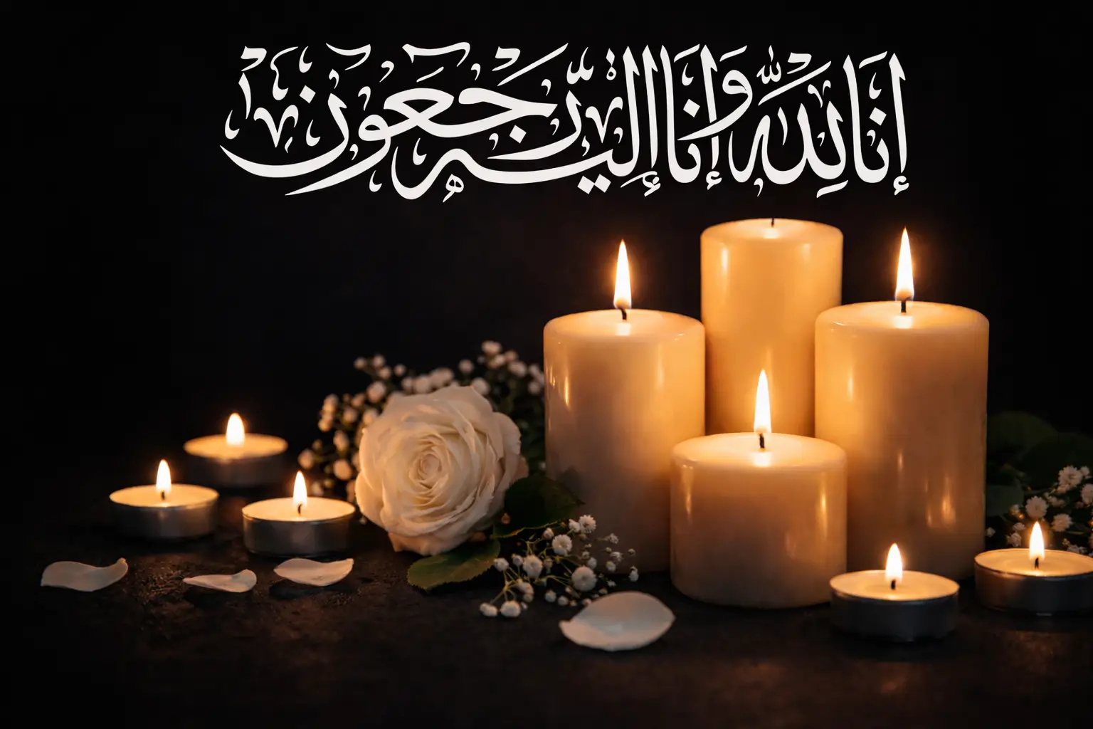 عکس انا لله و انا الیه راجعون؛ پروفایل تسلیت مشکی