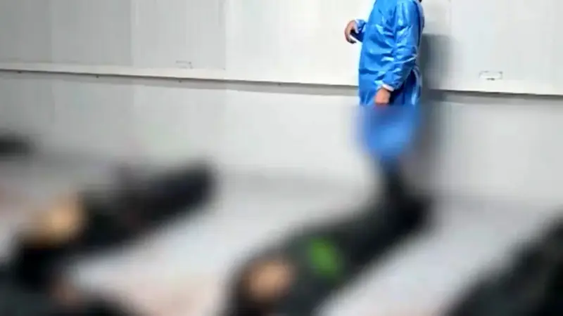 فیلم پزشکی قانونی تهران /  چشمان اکثر جنازه ها باز است