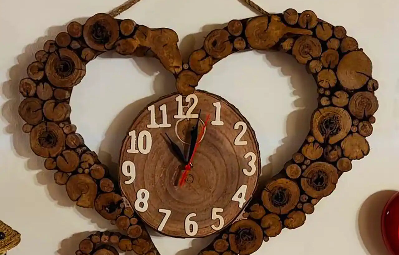 شیک ترین مدل های ساعت دیواری روستیک چوبی برای خانه ای متفاوت + 15 انتخاب