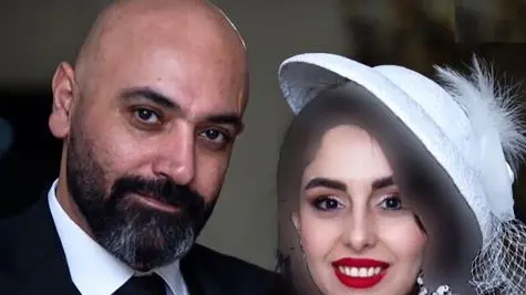 عکس / استایل جنجالی و سِت مهدی کوشکی و با زن چهارمش / از کلاه تا کت شلوار و کراوات تا استایل رنگارنگ