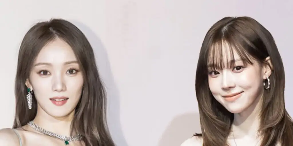 رقابت جذاب دو ستاره کره‌ای با یک پیراهن سبز نعنایی در فرش قرمز!