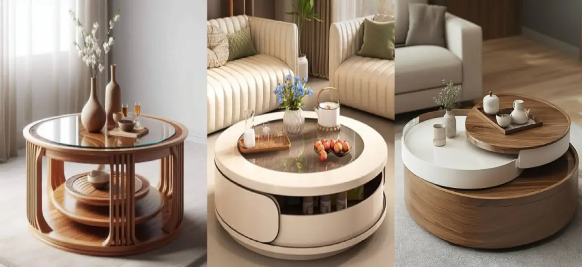 میز جلو مبلی گرد مینیمال، کلاسیک و مدرن جدید | ۷۸ مدل فوق العاده خاص