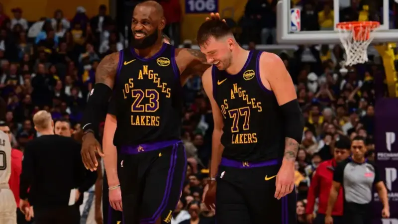 این زوج ترسناک! لبران و لوکا NBA را به آتش کشیدند! 