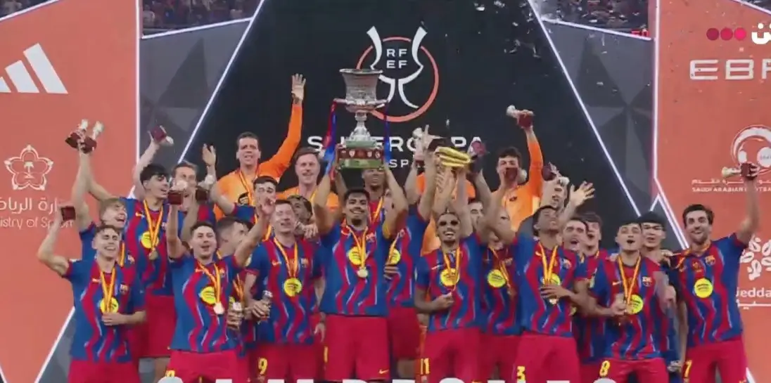 بارسا 3-2 رئال: قهرمانی بارسا در سوپرجام اسپانیا