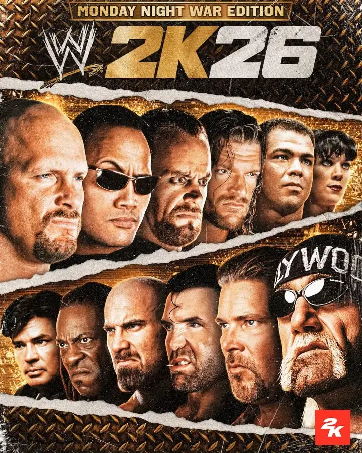 کشتی‌کج‌کار اصلی روی جلد بازی WWE 2K26 مشخص شد + تصاویر | گیمفا
