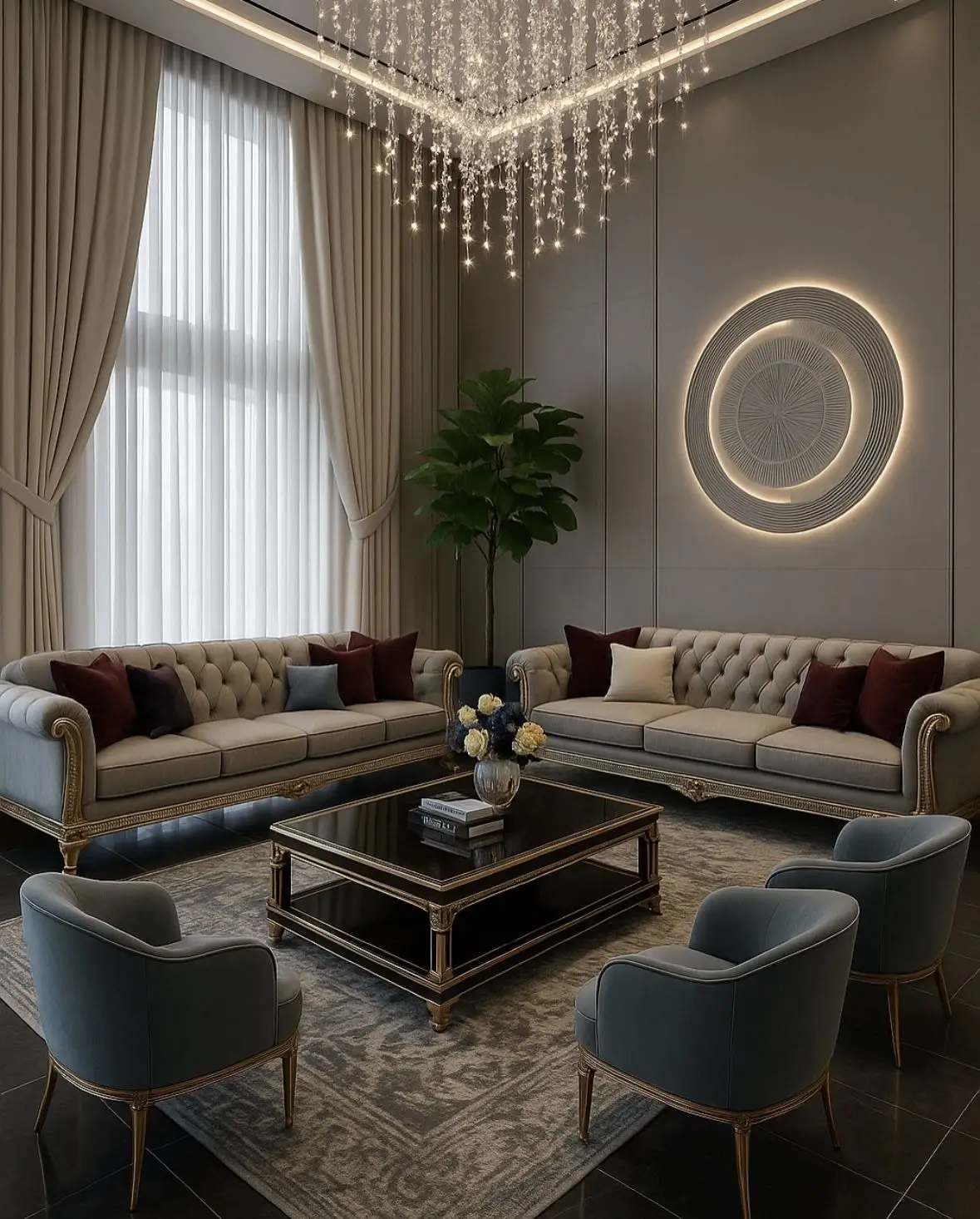 فرش مناسب مبل چستر