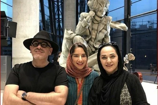 رویا نونهالی و رامین حیدری فاروقی و دخترشان خاتون حیدری فاروقی