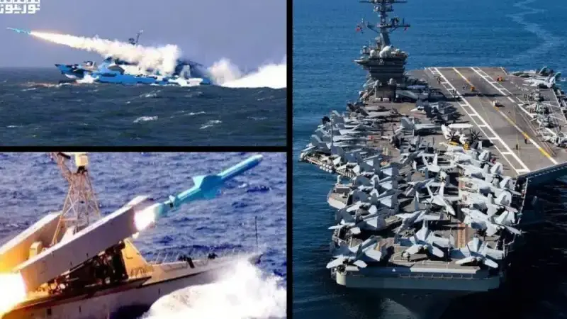 سلاح مخفی ایران برای مقابله با آمریکا / ناو هواپیمابر آمریکایی در تیررس این سلاح مخوف