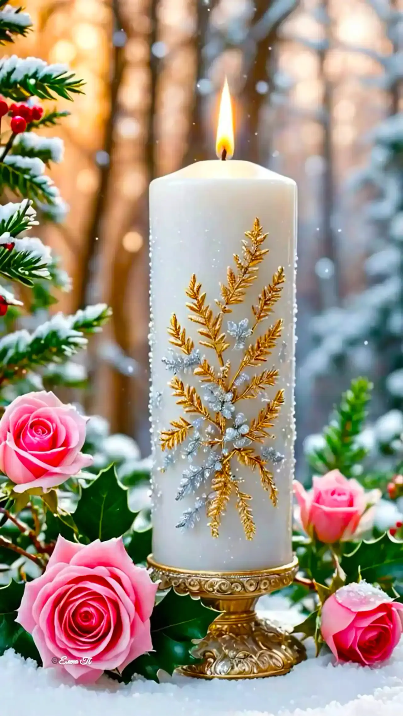 شمع دکوری رومیزی شیک 