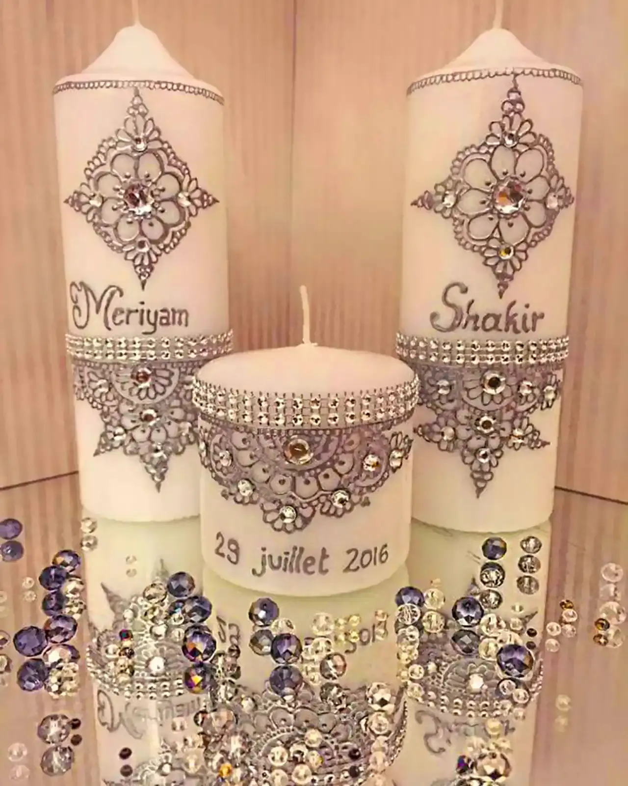 شمع دکوری رومیزی شیک 