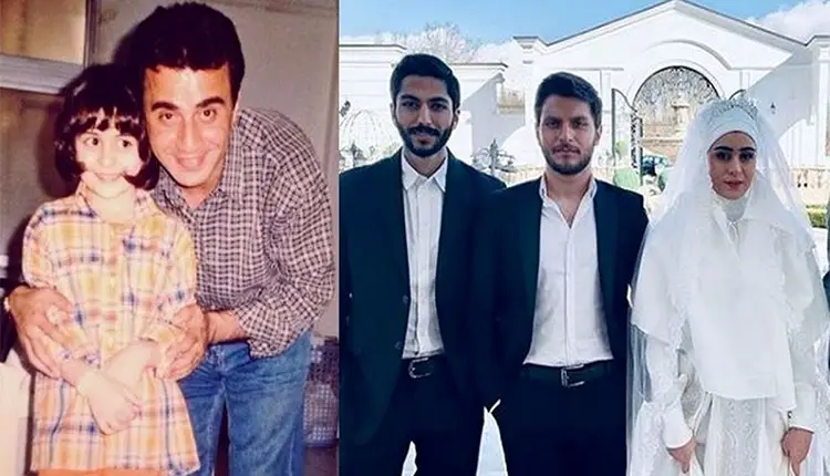 فاطیما بهارمست در کنار عمو پورنگ