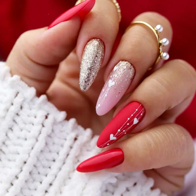 مدل ناخن ولنتاین جذاب