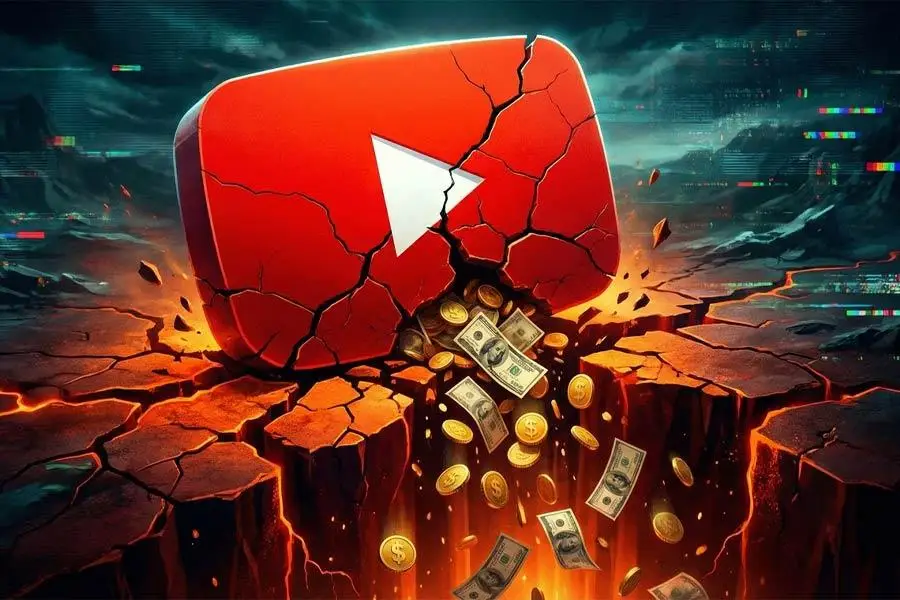 تاثیر قطعی اینترنت بر درامد کانال یوتیوب