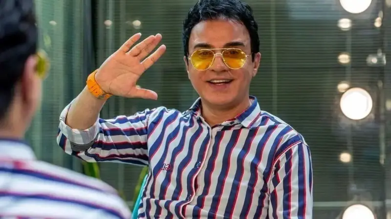 فیلم| حضور پرانرژی عموپورنگ در کنسرت مجید رضوی