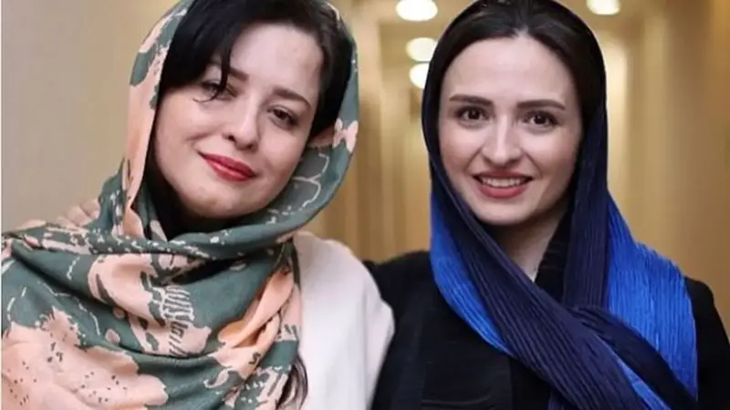 حضور گلاره عباسی و مهراوه شریفی‌نیا در نمایشگاه کتاب +عکس