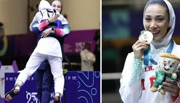 نگاه ورزشی ساینا کریمی دختر برازنده تکواندو - وب‌گردی