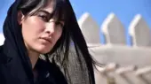 عکس ریحانه رضی، بازیگر نقش حوری در سریال تاسیان در آغوش همسرش با کلاه پوست