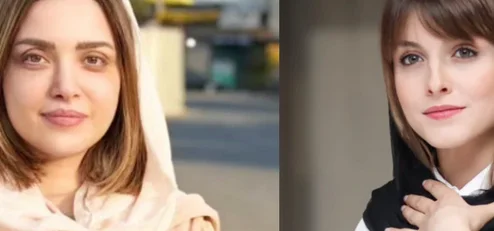 بهنوش طباطبایی و فاطمه مسعودی فر در بیست و چهارمین مراسم حافظ - وب‌گردی