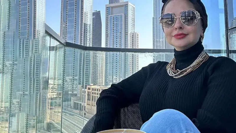 استایل شیک نفیسه روشن در عروسی برادرش + عکس