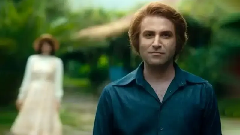 هوتن شکیبا و دوست دخترش پشت صحنه تاسیان (عکس)