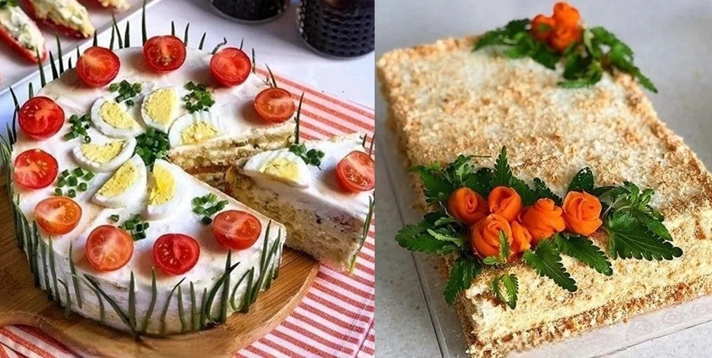 تزیین سالاد الویه شیک با ایده های راحت برای میهمانی و تولد - آموزش و ترفند