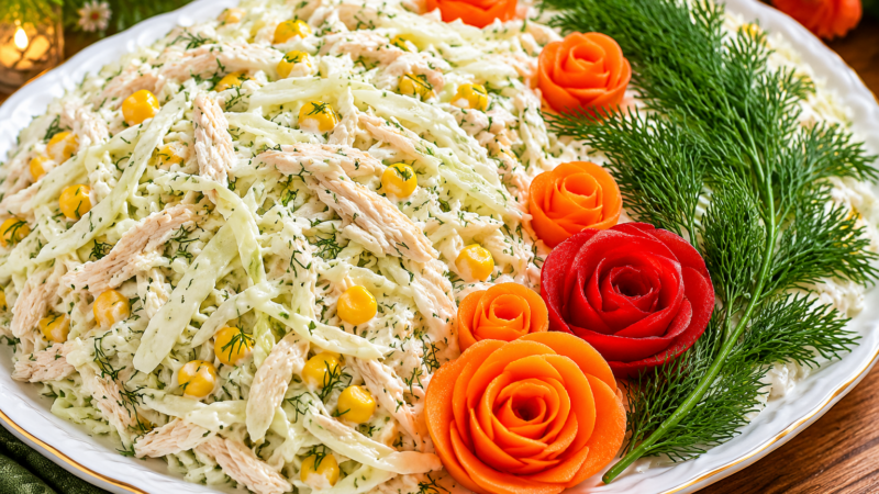 طرز تهیه سالاد شوید