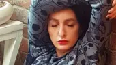 شقایق دهقان سیگار به دست در قیطریه