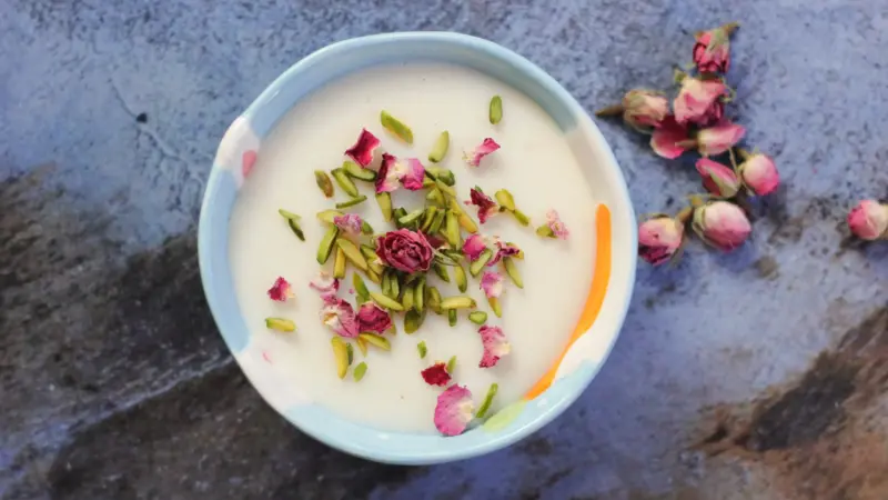 طرز تهیه فرنی با اندازه مواد لازم