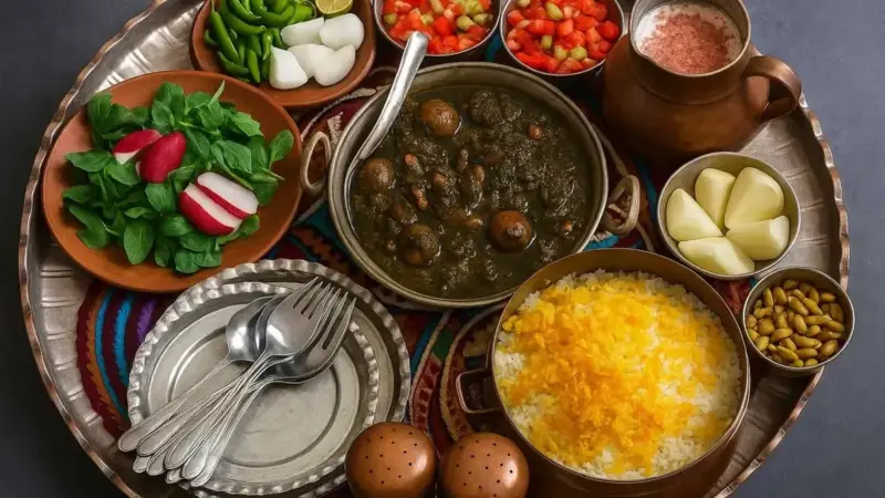 بهترین دورچین قورمه سبزی؛ با قورمه سبزی چی بخوریم؟