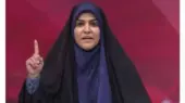 فیلم / سحر امامی مجری شیرزن صدا و سیما در مراسم تشییع رهبر شهید