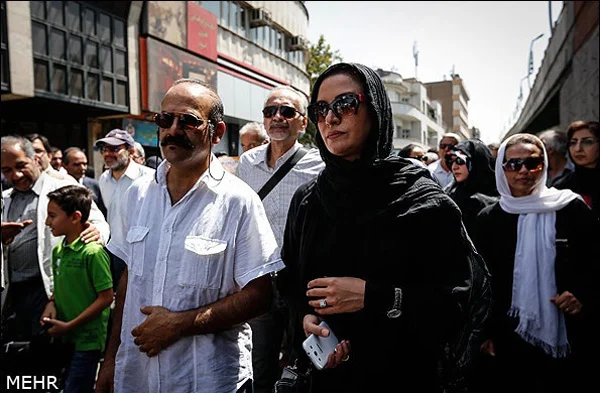 مریلا زارعی در راهپیمایی روز قدس