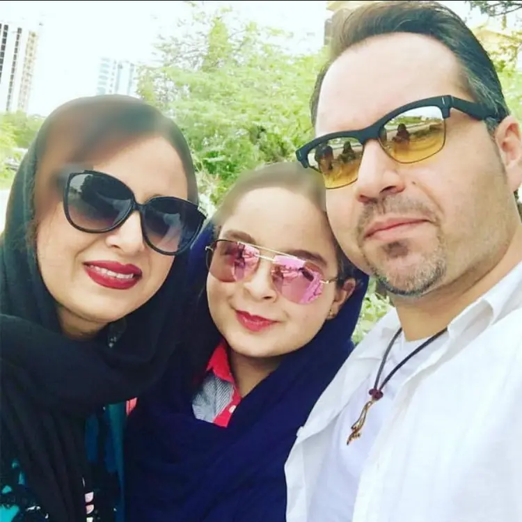 شهرام قائدی و دخترش سارینا