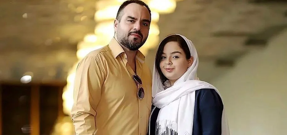 شهرام قائدی و دخترش سارینا